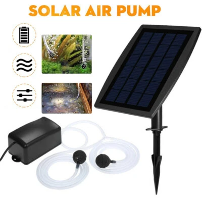$34.99 • Buy Oxygen Pump Aqua Fish Tank Aquarium Pond Air Bubble Disk Stone Aerator 2 Outlets