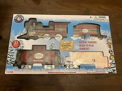 NEW/OPEN BOX Lionel Trains North Pole Central Lines 37 PC Set Battery Powered • $72