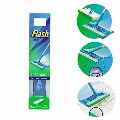 £18.87 • Buy Flash Speedmop+6 Free Refills OR Speedmop+12 Refills Set Wet Cloth Lemon Scent