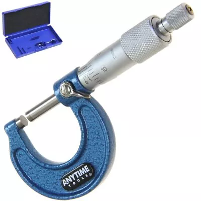 Anytime Tools Premium Micrometer 0-1 /0.0001 Vernier Precision Machinist Carbide • $25.95