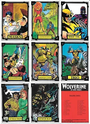 Marvel Comics Wolverine NEAR MT Trading Cards 1988 Comic Images YOU CHOOSE CARD • $5.04