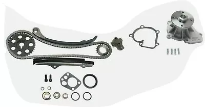 Fit 89-97 Nissan 240SX D21 Pickup 2.4 Timing Chain Kit  Water Pump KA24E • $99.95