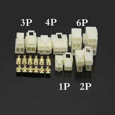 6.3mm 1 2 3 4 6 8 Way Multi Plug Connector Sets Male + Female + Terminal For Car • $1.92