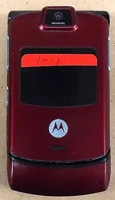 Motorola RAZR V3m - Red And Black ( CDMA ) Cellular Flip Phone • $7.64