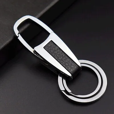 Men Silver Key Chain Fashion Double Ring Separate Your Home And Office Keys Gift • $3.16