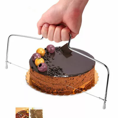 Cake Cutter Slicer Line Bread Wire Cutting Levelled Decorator Baking Tool • £3.49