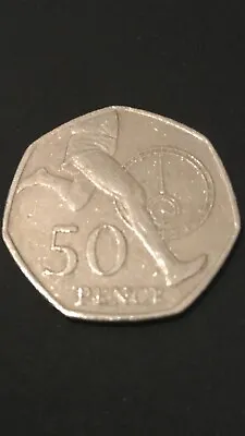 Roger Bannister 50p Coin 4 Four Minute Mile Stopwatch 2004 Freepost Circulated • £1.69