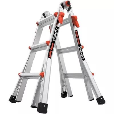 Little Giant Ladder Systems VelocityM13 13 FtMulti-Position Ladder Aluminum • $170.69