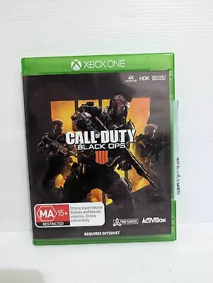 Call Of Duty Black Ops 4 IIII - XBOX ONE - COMPLETE - VGC - Free Post • $22.50