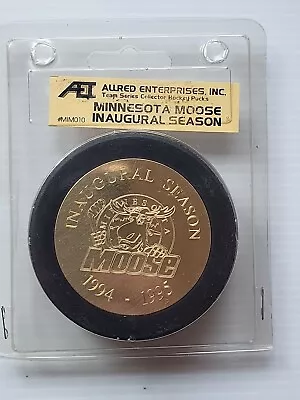 Minnesota Moose IHL Souvenir Hockey Puck Allred Enterprises W/ Original Package • $14