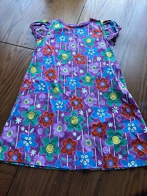 Hanna Andersson Girls 130 8 Purple Flower Dress • $13