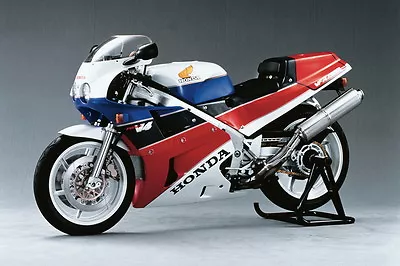 1987 HONDA VRF 750R RC30 VINTAGE MOTORCYCLE POSTER PRINT 24x36 9MIL PAPER • $39.95