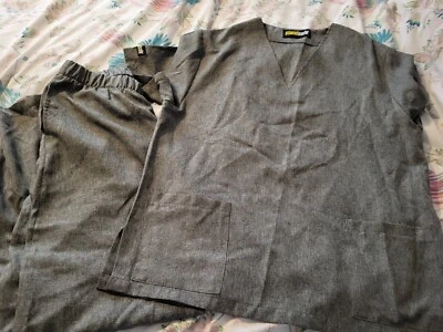 £12.99 • Buy New Grey Scrubs M Tops Bottoms Medical