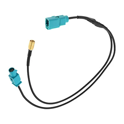 Car Radio Antenna Adapter Cable Fakra Z Female To Fakra Z Male & SMB Cable • £7.81