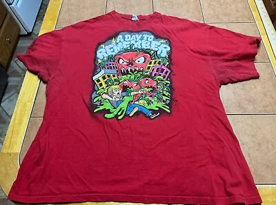 Vintage A Day To Remember T Shirt Men Sz XXL Red Killer Tomato Graphic Delta Tag • $45.99