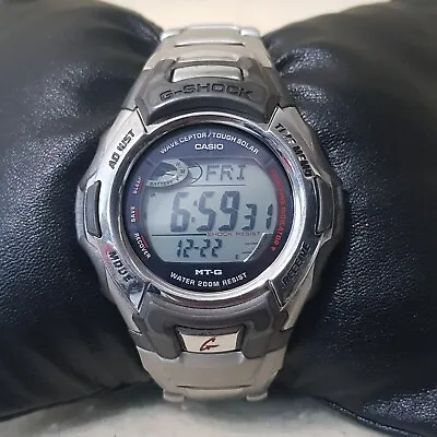 Casio G Shock MTG-900 Stainless Steel Silver Band Wave Ceptor Tough Solar 200m • $67