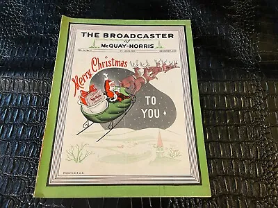 DECEMBER 1948 THE BROADCASTER Radio Magazine CHRISTMAS - SANTA (MISC1234) • $12