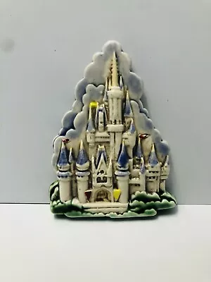 Vintage Disneyland Ceramic Sleeping Beauty’s Castle Refrigerator Magnet Rare! • $51.60