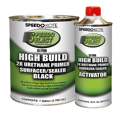 Super Fill High Build 2K Urethane Primer BLACK Gallon Kit SS-2790B/SS-2790A • $113.05