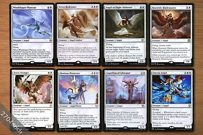 Set Of 8 Rare Angel Cards *NM* (English Magic MTG Commander) Emeria Angel • $5.99