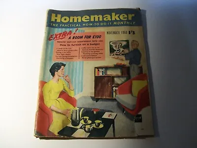 1960   Homemaker   Magazine DIY Monthly Joinery Furnishing Gardening Drainage  • £6.75