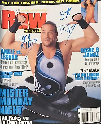 Rob Van Dam RVD Autographed Signed 2002 Vintage WWE Raw Magazine - ECW RACC • $75