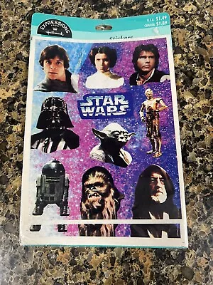 Vintage 1995 Classic Star Wars Hallmark Stickers - 4sheets. Brand New In Package • $8