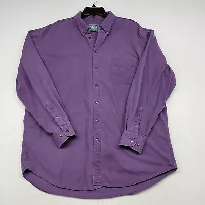 Vintage Woolrich Shirt Mens Extra Large Purple Button Up Work Outdoor Pocket • $14.99