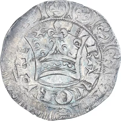 [#1174694] Coin France Jean II Le Bon Gros Blanc à La Couronne 1356-1364 EF • $706.04