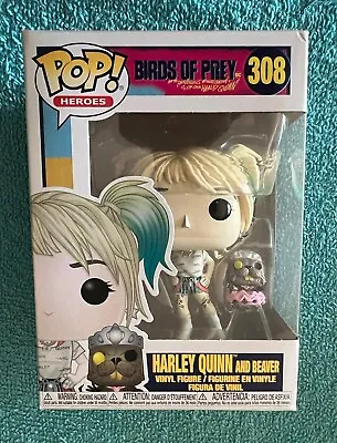 Harley Quinn And Beaver Funko Pop Vinyl Figure #308 DC Birds Of Prey • £12.95