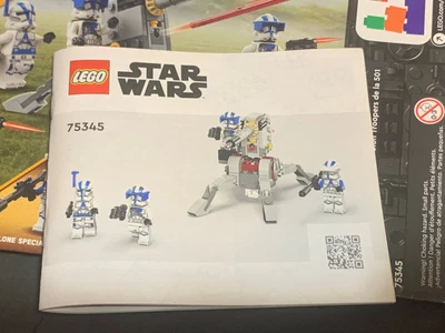 £19.46 • Buy LEGO Star Wars 501St Clone Troopers Battle Pack Set Box & Instructions Only