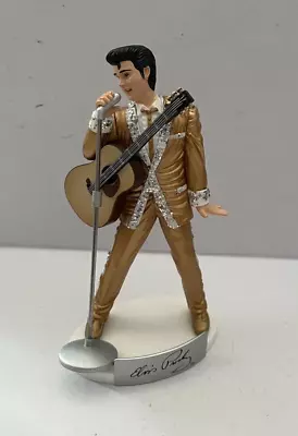 Elvis Presley In Gold Suit Collectible Christmas Ornament 2003 Trevco • $10