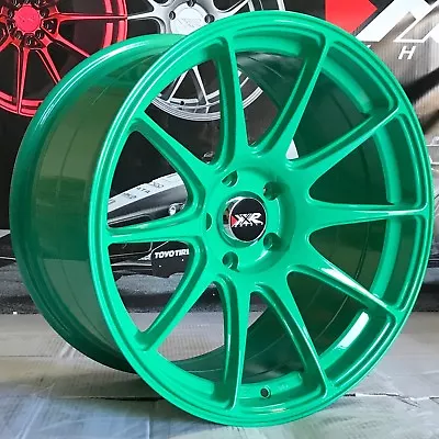 XXR 527 Wasabi Green 18 X9.75 S +20 Concave Rims Wheels 5x114.3 Mitsubishi Evo X • $588