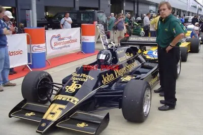 Photo  Roger Wills In His Ex-nigel Mansell F1 Jps-lotus 92. Silverstone Classic • £3