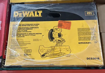 Dewalt 7-1/4'' Miter Saw Single Bevel Sliding Compound Bare Tool • $345