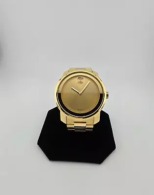 Movado Bold Men's Yellow Gold Tone Stainless Steel Watch - 3600258 • $219.99