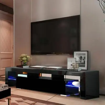 TV Stand Cabinet For 65inch Unit Entertainment Center LED TV Media Console Black • $94.99