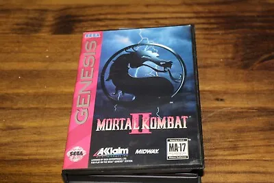 Sega Genesis Mortal Kombat 2 In Case Works Written On Cracked Case • $16.76