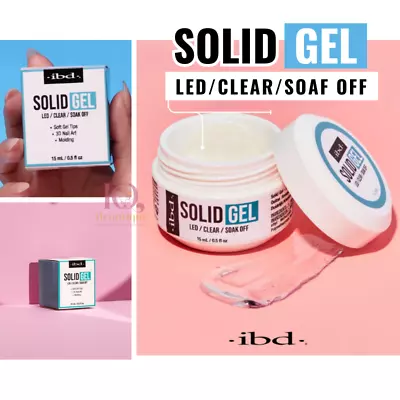 IBD Solid Gel Clear - 3D Art Mod/Carve Rhinestones Charms Soft Tip Adhesive • $14.99