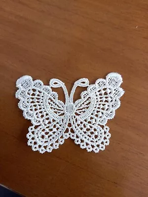 10 X Embroidery  Butterfly Motifs Applique Guipure Venise Lace Trim  • £5.95