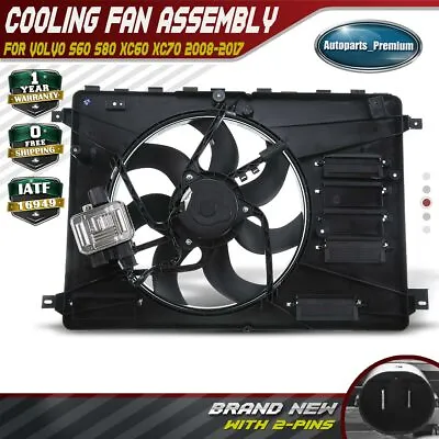 Engine Radiator Cooling Fan Assembly For Volvo S60 S80 XC60 XC70 Cross Country • $101.99