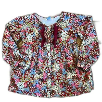 Mimi & Maggie Girls Floral Top Button Front Size 6X • $9.99