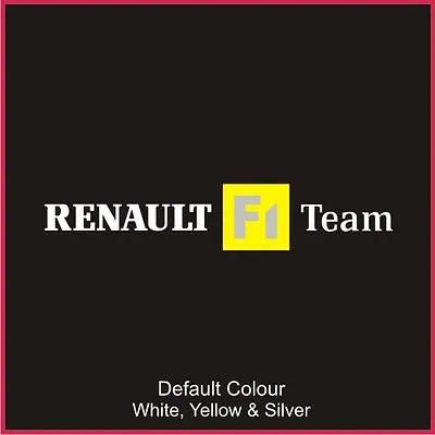 Renault F1 Team Decal Older Style Clio Vinyl Sticker GraphicsCar N2065 • £2.99