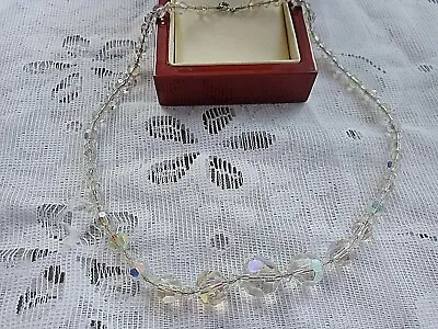 £6 • Buy Vintage  Aurora Borealis Graduated 16   Necklace