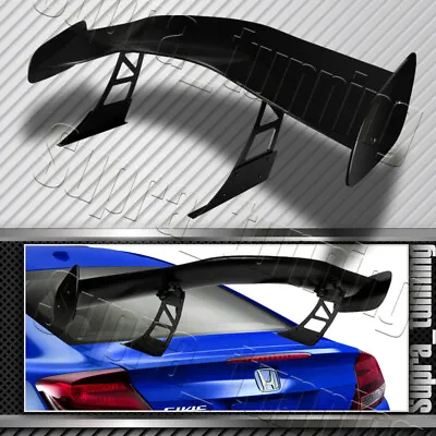 GT1-Style 57  JDM ABS Primer Black Down Force Rear Trunk Spoiler Wing Universal • $154.49