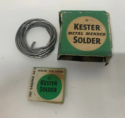 Kester Metal Mender Solder Vintage See Pics • $9.99