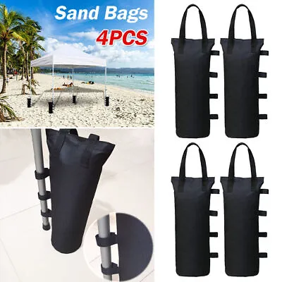 $25.55 • Buy 4X Fixed Garden Gazebo Foot Leg Feet Weights Sand Bags For Marquee Party Tent