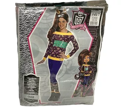 Monster High Schools Out Clawdeen Wolf  2011 Halloween Costume Size L 12/14 • $35