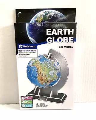 Earth Globe 3-d Model By Hedstrom • $2.95