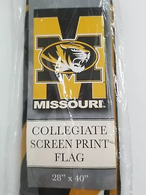 University Of Missouri Mizzou Tigers Collegiate Flag Banner NEW 28  X 40  • $11.03